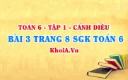 Bài 3 trang 8 SGK Toán 6 tập 1 Cánh Diều